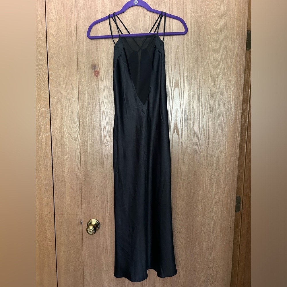 Victoria’s Secret Black Strappy slip dress